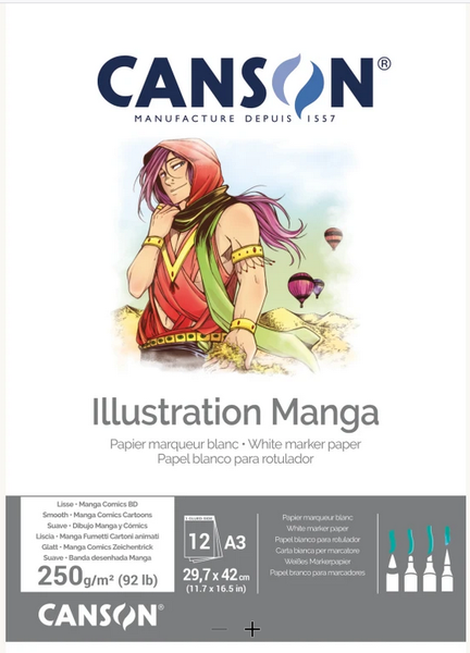 Canson Illustration Manga lehti&ouml; A3, 250g