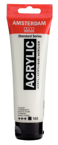 Amsterdam akryyliv&auml;ri 120ml Titanium White 105