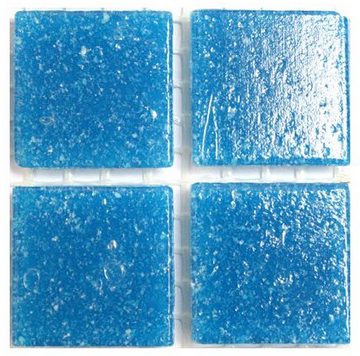 Lasimosaiikki 20x20mm, 45 palaa, A15 Deep Turquoise