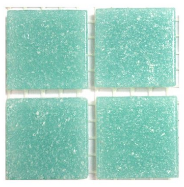 Lasimosaiikki 20x20mm, 45 palaa, A62 Caribbean Blue