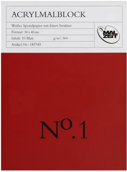 Akryylimaalauspaperi, eri kokoja