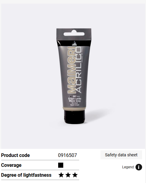 Akryyliv&auml;ri Warm Grey 75ml