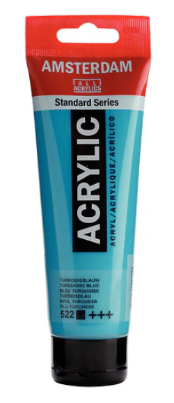 Amsterdam akryyliv&auml;ri 120ml Turquoise Blue 522