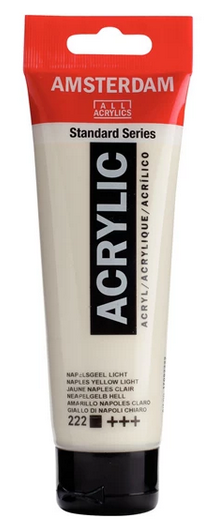 Amsterdam akryyliv&auml;ri 120ml Naples Yellow Light 222