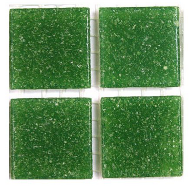 Lasimosaiikki 20x20mm, 45 palaa, A25 Bright Green